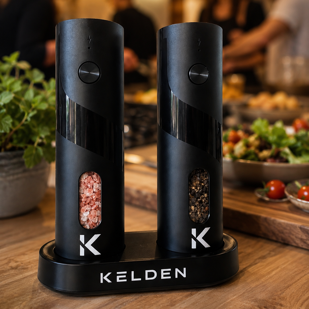 Kelden Electric Salt & Pepper Grinder Set