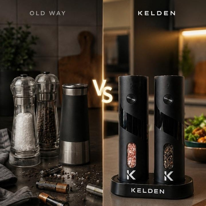 Kelden Electric Salt & Pepper Grinder Set